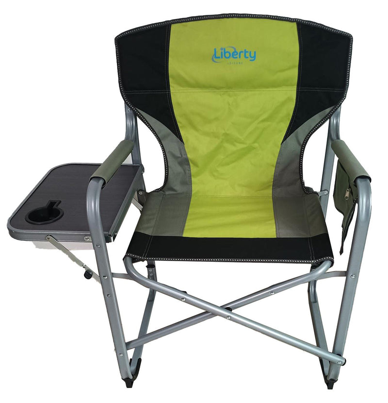 Liberty Lime Directors Chair with Side Table Camping Caravan Liberty - Dynamic Drive