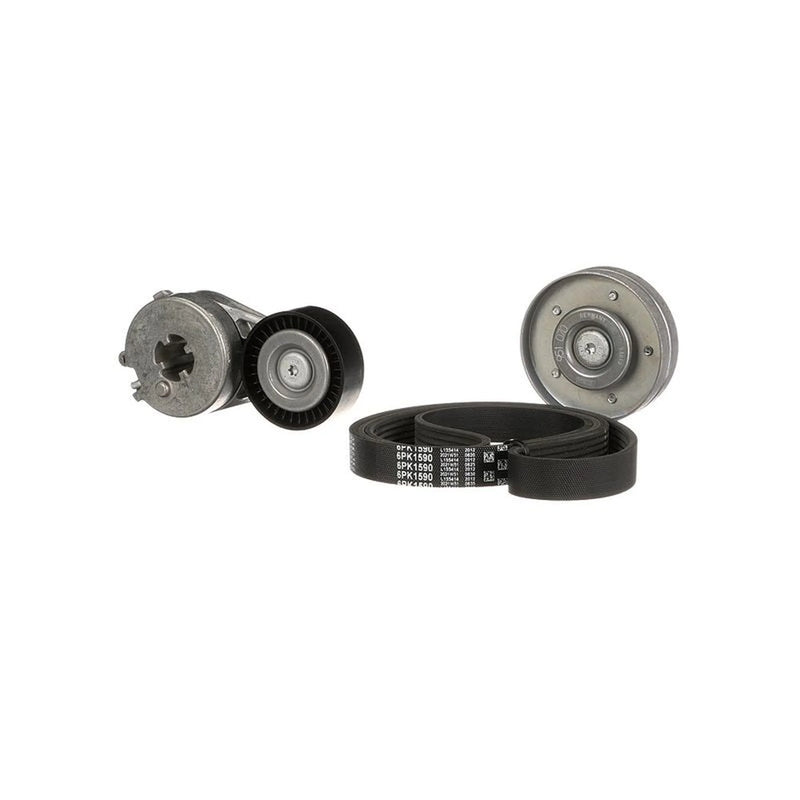 Gates V-Ribbed Belt Set fits Audi A4 Allroad B8 2009-2016 2.0