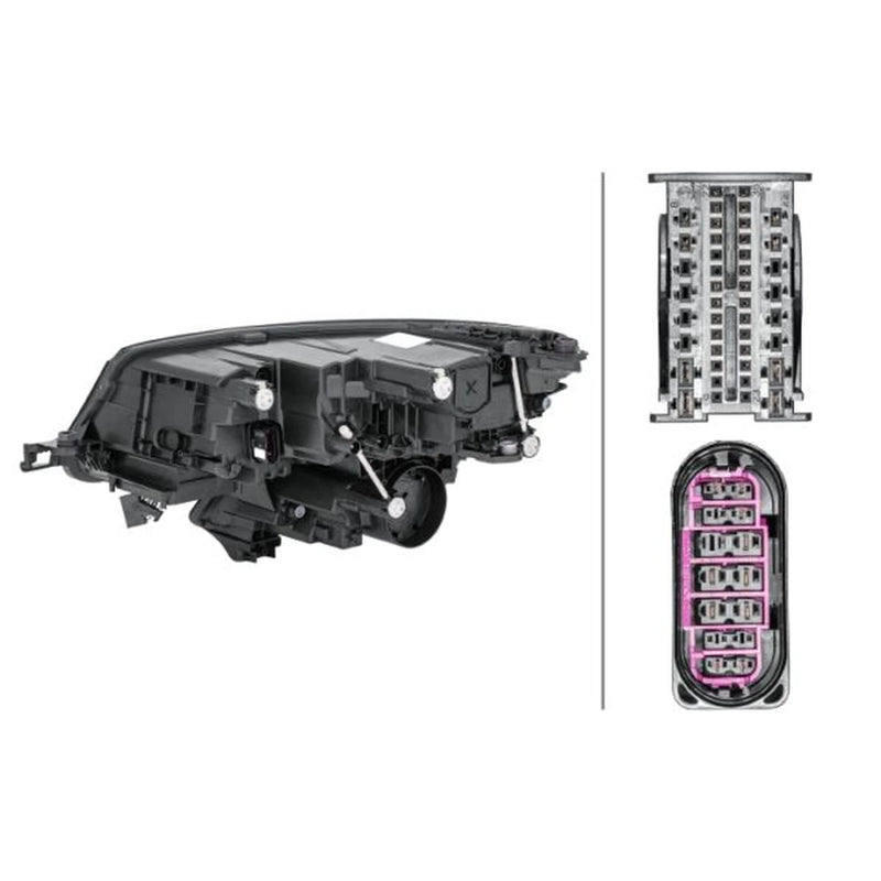 Hella Headlight Headlamp LED Right fits Skoda Kodiaq I 2016-2021 1.4 1.5 2.0
