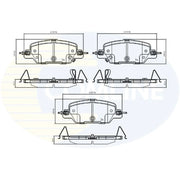 Comline Rear Brake Solid Discs & Pads fits Honda Cr-V V 2017-2018 1.5 2.0