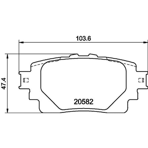 DON Front & Rear Pads fits Toyota Corolla 2019 on 1.8