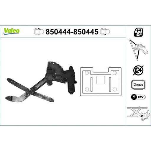 Valeo Electric Window Regulator Lifter Left Front 850444