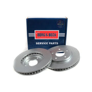 Borg & Beck Front & Rear Brake Discs & Pads fits Nissan Leaf 2010-2017