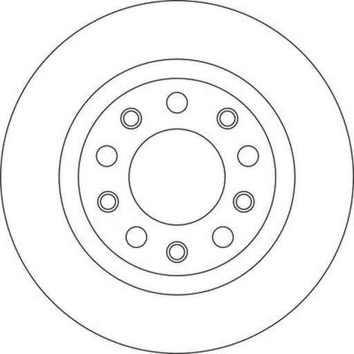 Abtex 2 x Solid Brake Discs fits Alfa Romeo Giulietta 2010-2020 1.4 1.6 2.0