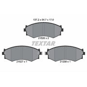 Textar Front Brake Pad Set 2152601