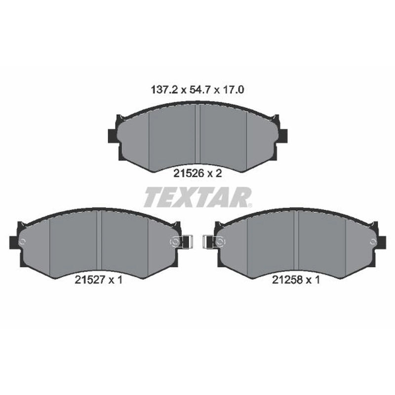 Textar Front Brake Pad Set 2152601
