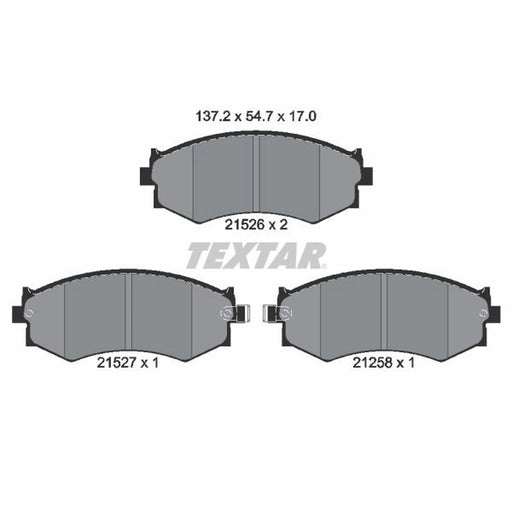 Textar Front Brake Pad Set 2152601