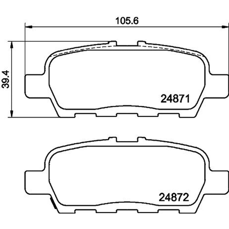 Mintex Front & Rear Brake Discs & Pads fits Nissan Murano II 2007-2014 2.5 3.5