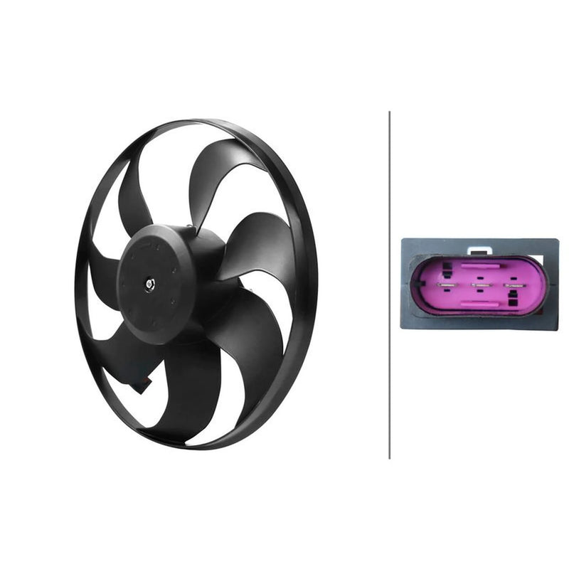 Hella Engine Cooling Fan fits Audi A3 1996-2003 1.8