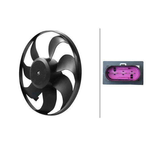 Hella Engine Cooling Fan fits Audi A3 1996-2003 1.8