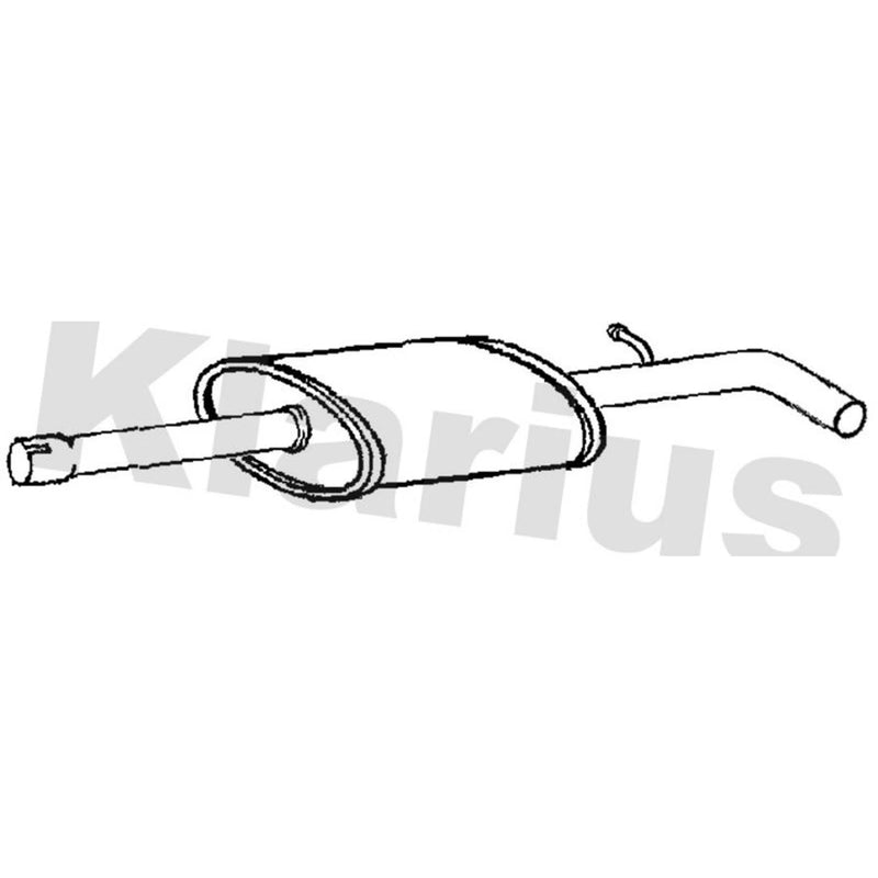 Klarius Box With Centre Pipe Centre fits Renault Grand Scénic III 2009-2016 1.6