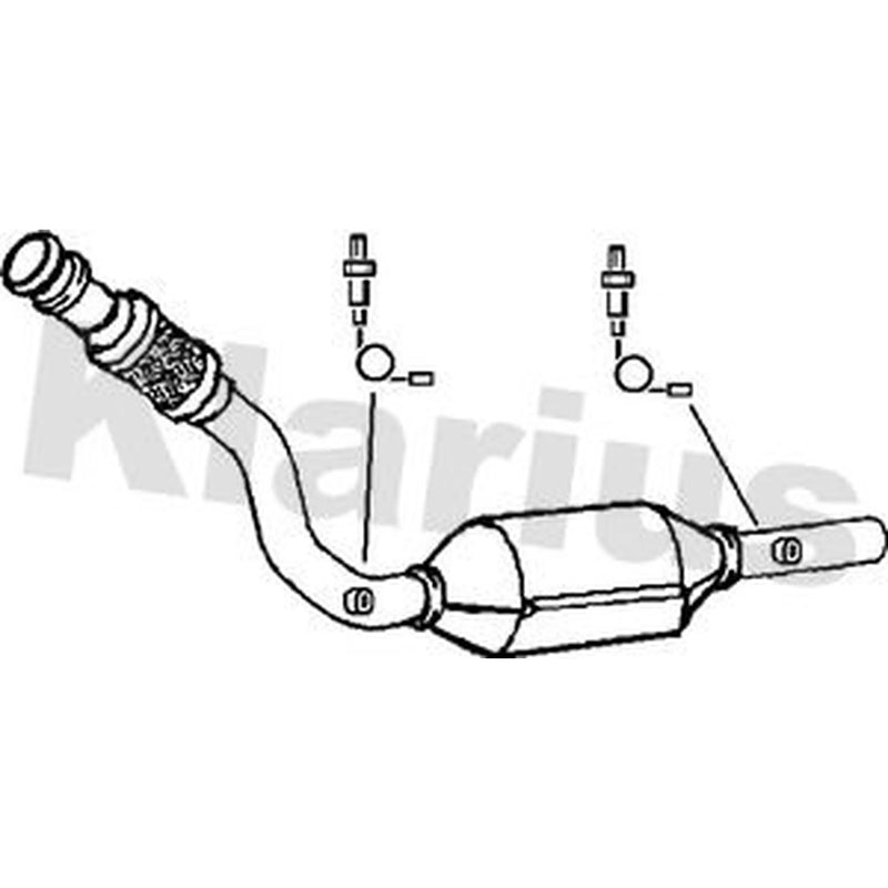 Klarius Catalyst Type Approved With Pipe fits Citroën C8 2002 on 2.0
