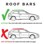 Summit Aluminium Roof Bars fits Fiat Qubo 2008 Onwards Summit  - Dynamic Drive