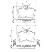 Bosch Front & Rear Pads fits Honda Accord VII 2003-2008 2.0