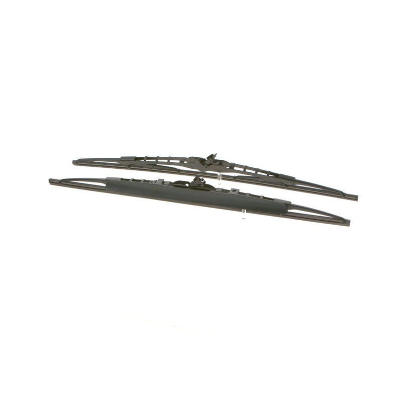 Bosch Front & Rear Super Plus Wiper Blade Set fits VW Polo 1999-2001