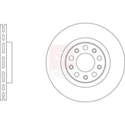 Apec 2 x Vented Rear Brake Discs SDK6959-x2