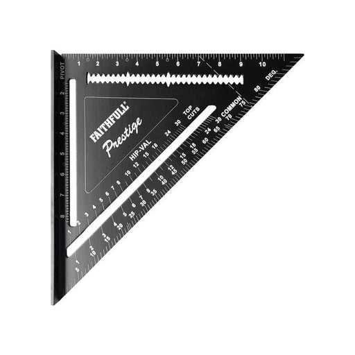Faithfull Prestige Quick Square Black Aluminium 300mm (12in) Faithfull - Dynamic Drive