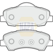 NAPA Front Brake Pad Set fits Citroën C-Elysee 2012-2018 1.2 1.5 1.6