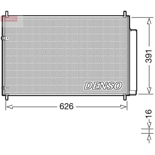 Denso Air Conditioning Condenser fits Toyota Auris 2007-2018