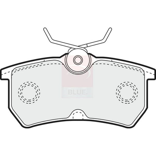 Apec Rear Brake Pad Set fits Ford Fiesta V 2005-2008