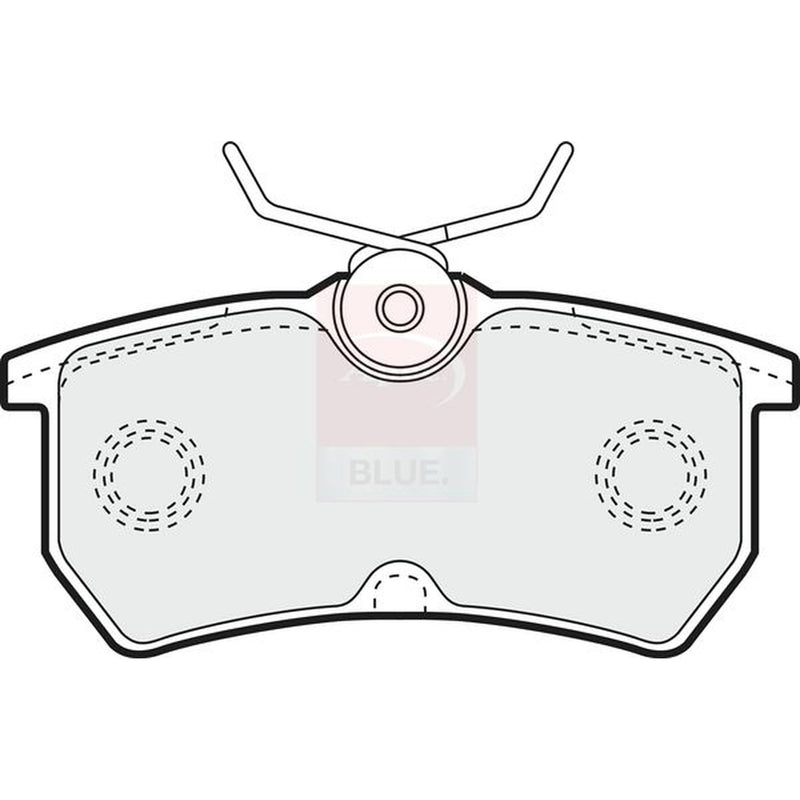 Apec Rear Brake Pad Set fits Ford Fiesta V 2005-2008