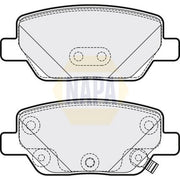 NAPA Rear Brake Pad Set fits Fiat Tipo 2015-2020 1.3 1.4 1.6