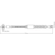Juratek Brake Hydraulic Hose Line Right JBH1152