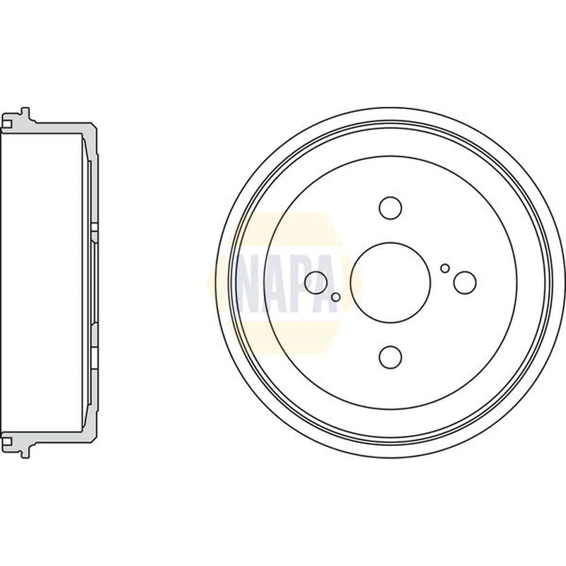 NAPA Brake Drum Assembly Rear NDR1055