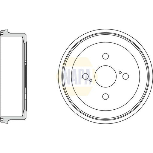 NAPA Brake Drum Assembly Rear NDR1055