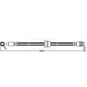 Borg & Beck Brake Hydraulic Hose Line Front Right BBH8385