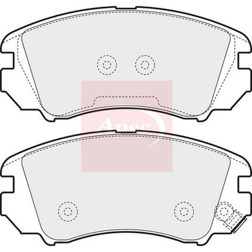 Apec Front Brake Vented Discs & Pads fits Kia Soul I 2009-2014 1.6