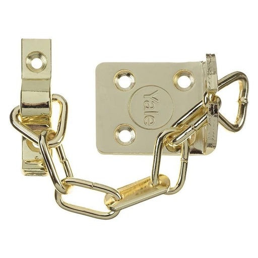 Yale Locks WS6 Security Door Chain - Electro Brass Finish Yale Locks - NN4 Online