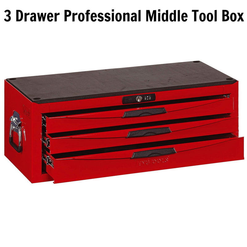 Teng Tools 26" PRO Middle Box 3 Drawers Red Teng Tools - Dynamic Drive
