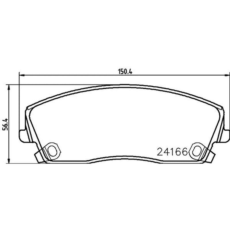 Mintex Front Brake Pad Set fits Chrysler 300C 2011-2023 3.0