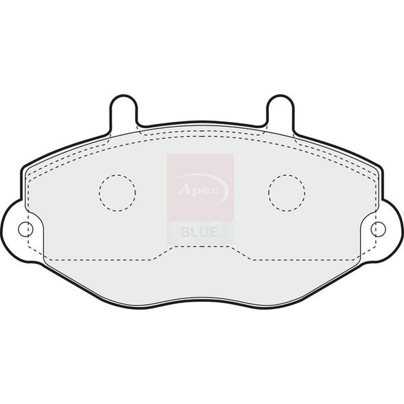 Apec Front Brake Pad Set fits Ford Transit 1991-2000 2.0 2.5
