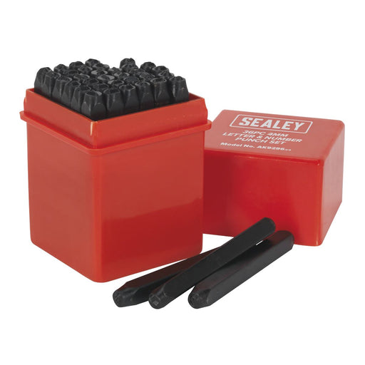 Sealey Letter & Number Punch Set 36pc 4mm AK9296 Sealey - Dynamic Drive
