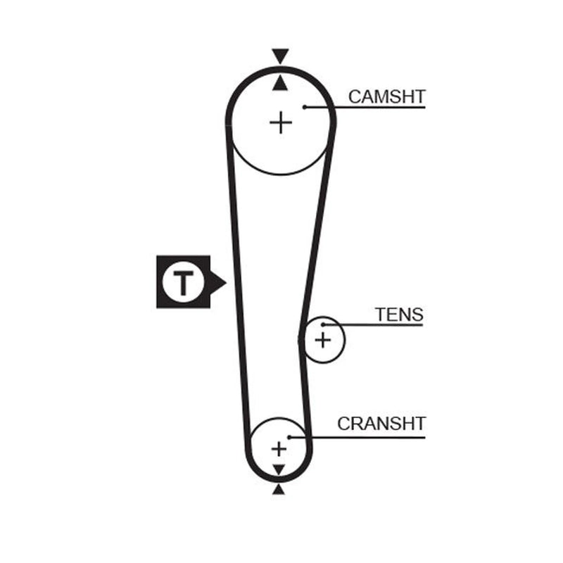 Gates Timing Belt Cambelt 91 Teeth fits Subaru Sumo 1987-1994 1.2
