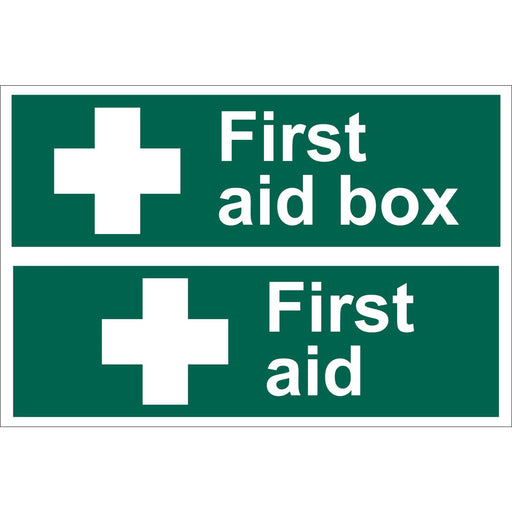 Draper First Aid Box' Safety Sign 72542 Draper - Dynamic Drive