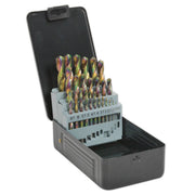 Sealey HSS Drill Bit Set 25pc Edge Ground Metric DIN 338 S0938 Sealey - Dynamic Drive