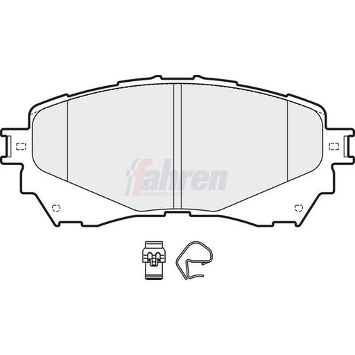 Fahren Front Brake Vented Discs & Pads fits Mazda 6 2012-2020 2.0 2.2 2.5