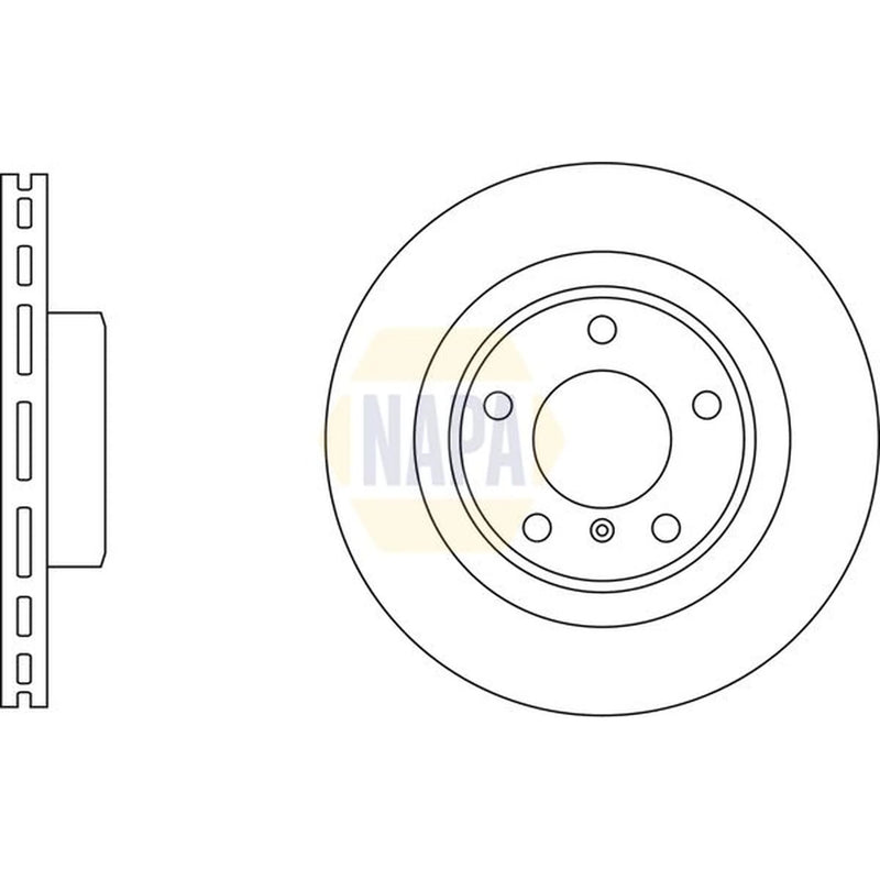 NAPA 2 x Vented Brake Discs fits BMW Z4 Roadster 2009-2016