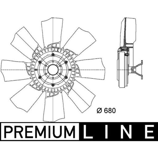 Mahle Engine Cooling Fan fits Scania 4 - Series 1996-2008
