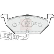 Apec Black Front Brake Pad Set fits Audi A2 2000-2005 1.4 1.6