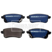 Borg & Beck Front & Rear Brake Discs & Pads fits Renault Captur II 2020 on