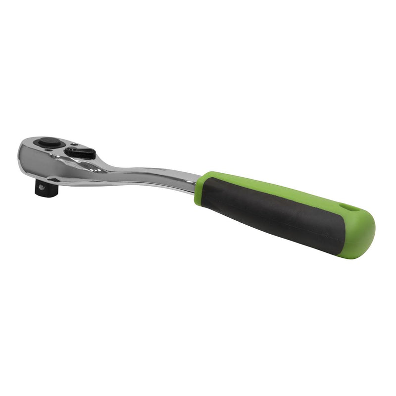 Siegen Ratchet Handle Socket Wrench 1/2" Drive 72 Tooth Offset Quick Release Siegen by Sealey  - Dynamic Drive