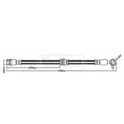 Borg & Beck Brake Hydraulic Hose Line Front Right BBH8698