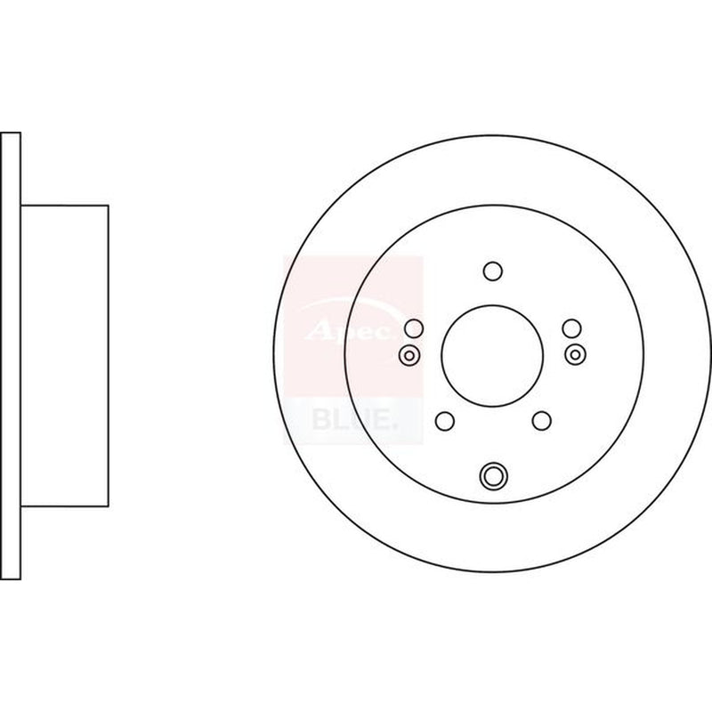 Apec Rear Brake Solid Discs & Pads fits Hyundai Santa Fé II 2006-2009 2.2