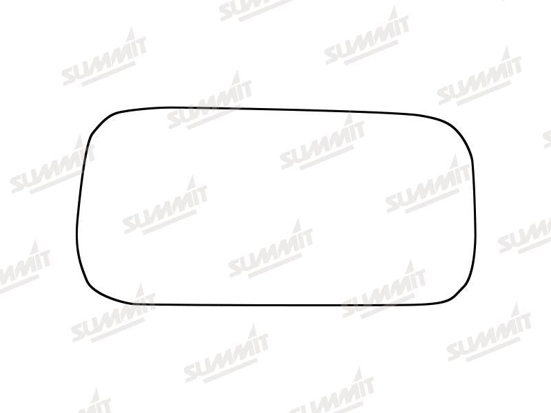 Summit Stick-On Commercial Lower Blind-Spot Mirror Glass fits Merc. Sprinter 18 on LHS (Suitable for short arm mirrors) Summit - Bars 4 Cars