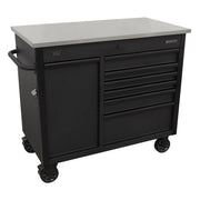 Sealey Mobile Tool Cabinet 1120mm with Power Tool Charging Drawer AP4206BE Sealey - Dynamic Drive