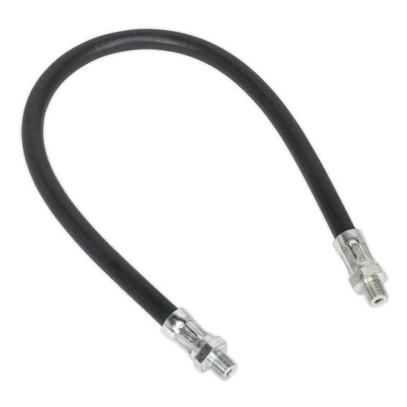 Sealey Rubber Delivery Hose Flexible 450mm 1/8"BSP GGH450 Sealey - Dynamic Drive